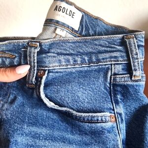 AGOLDE midrise straight leg denim jeans lyle great condition!!